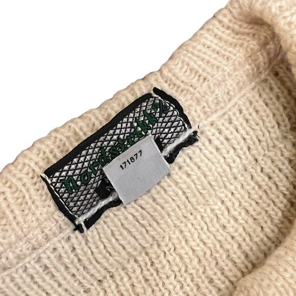 Vintage Norwegian Nordstrikk Wool Fair Isle Cardigan Pewter Toggles Unisex S/M - Picture 6 of 11